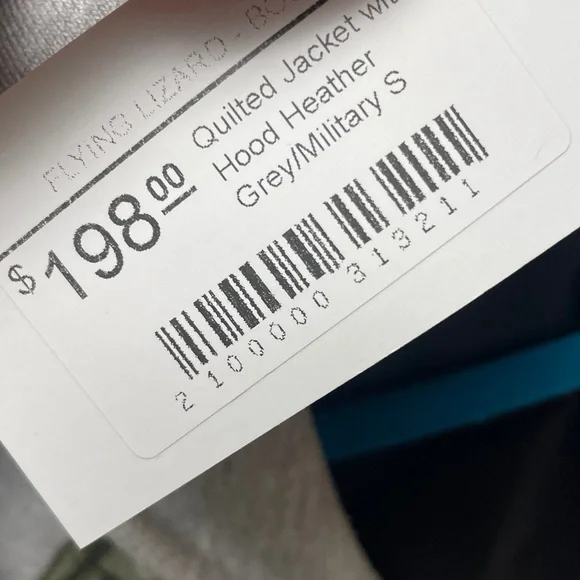 Michael Lauren Quilted Green and Gray Jacket - Picture 5 of 8